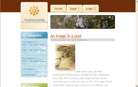 SnowFlakes WordPress Theme