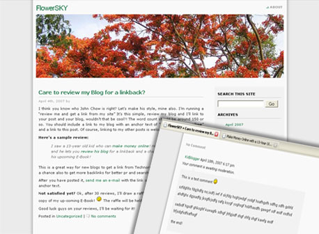 FlowerSKY - WordPress Theme