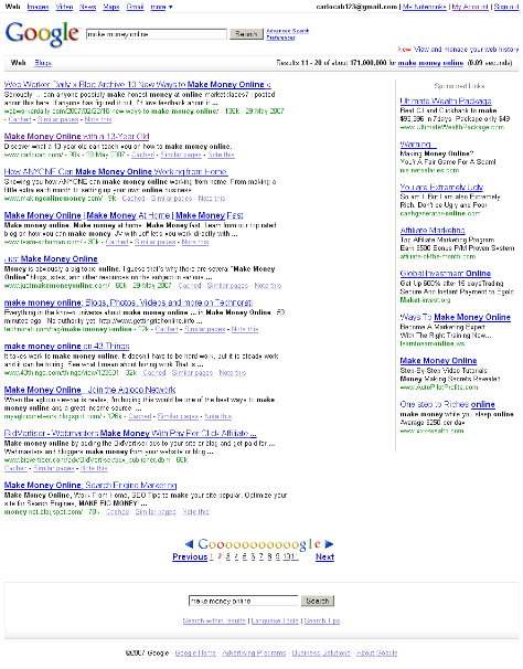 Make Money Online - I'm on page 2!