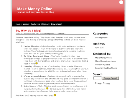 RedSummer WordPress Theme