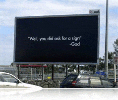 Sign from God and Advertising