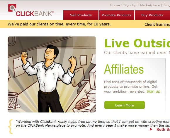 ClickBank Redesign In Red ClickBank Redesign In Red