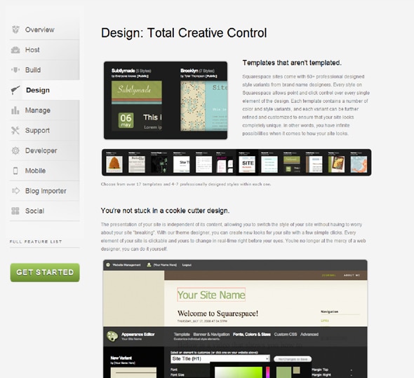 squarespace design